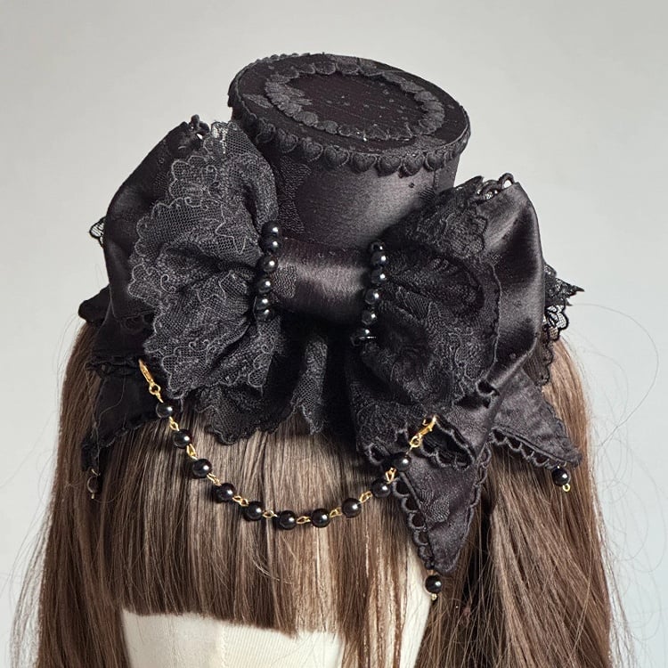 Mini Hat Bow Lolita Lace 6-Color