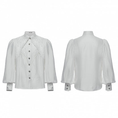 Layered White Shirt Goth Men's Gorgeous