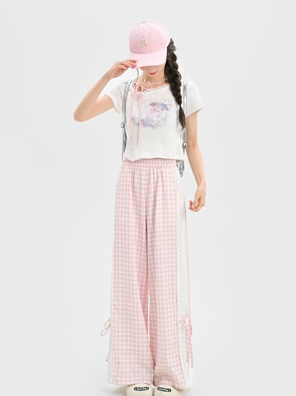 ロング/ショート 山羊座 星座プリント ホワイト コットン Tシャツ バージョン