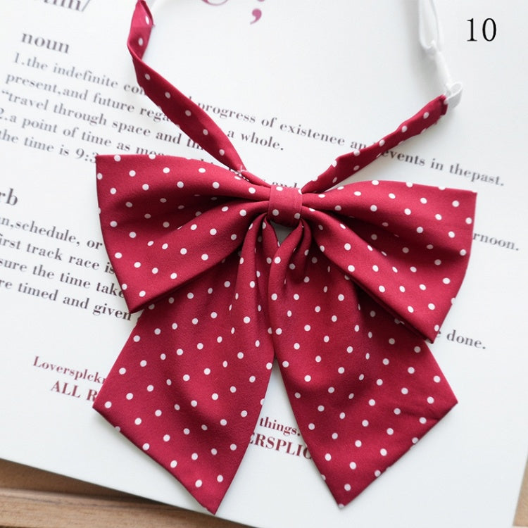 Tie 12 Polka-dot Bow Pattern Options