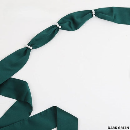 18 Color Options Lolita Belt Pearl Satin