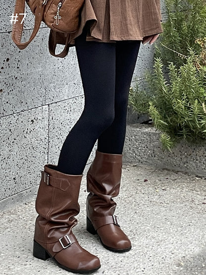 9つのオプション 100D 厚手タイツ