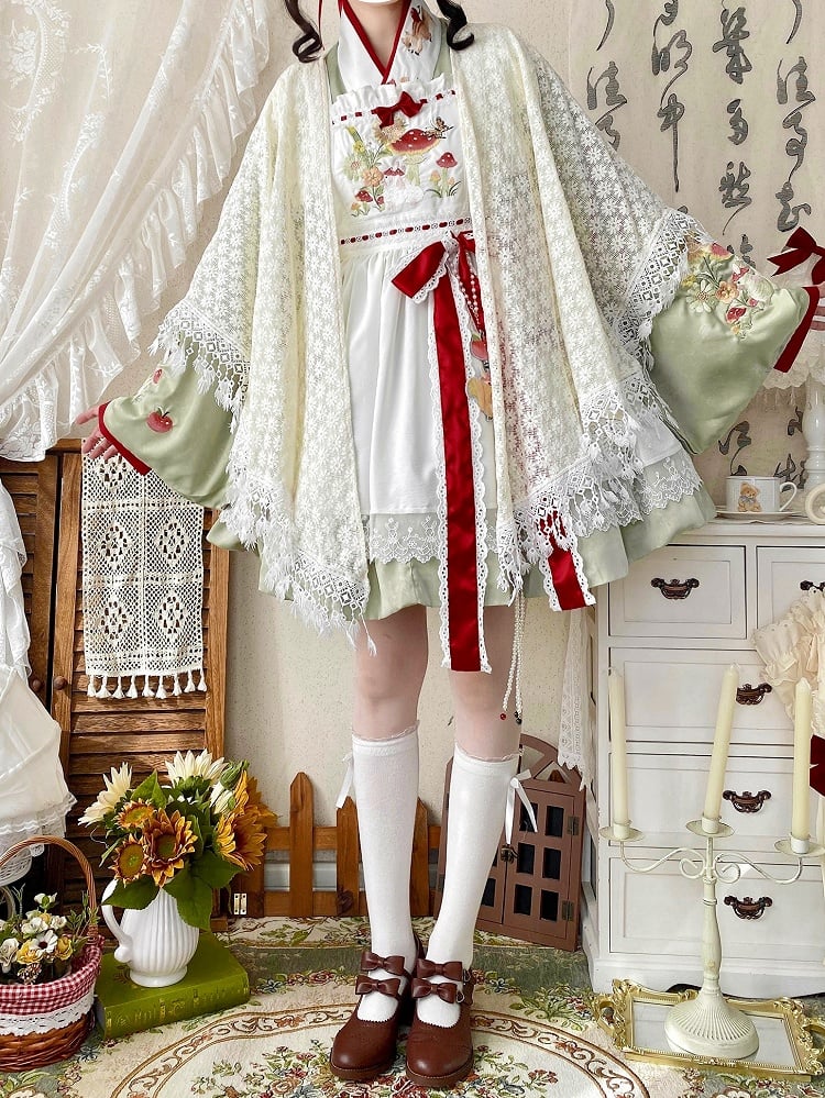 Shawl Lace Creamy Daisy