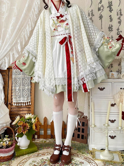 Shawl Lace Creamy Daisy