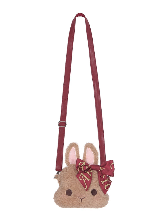 Coffee Bunny Plush Crossbody