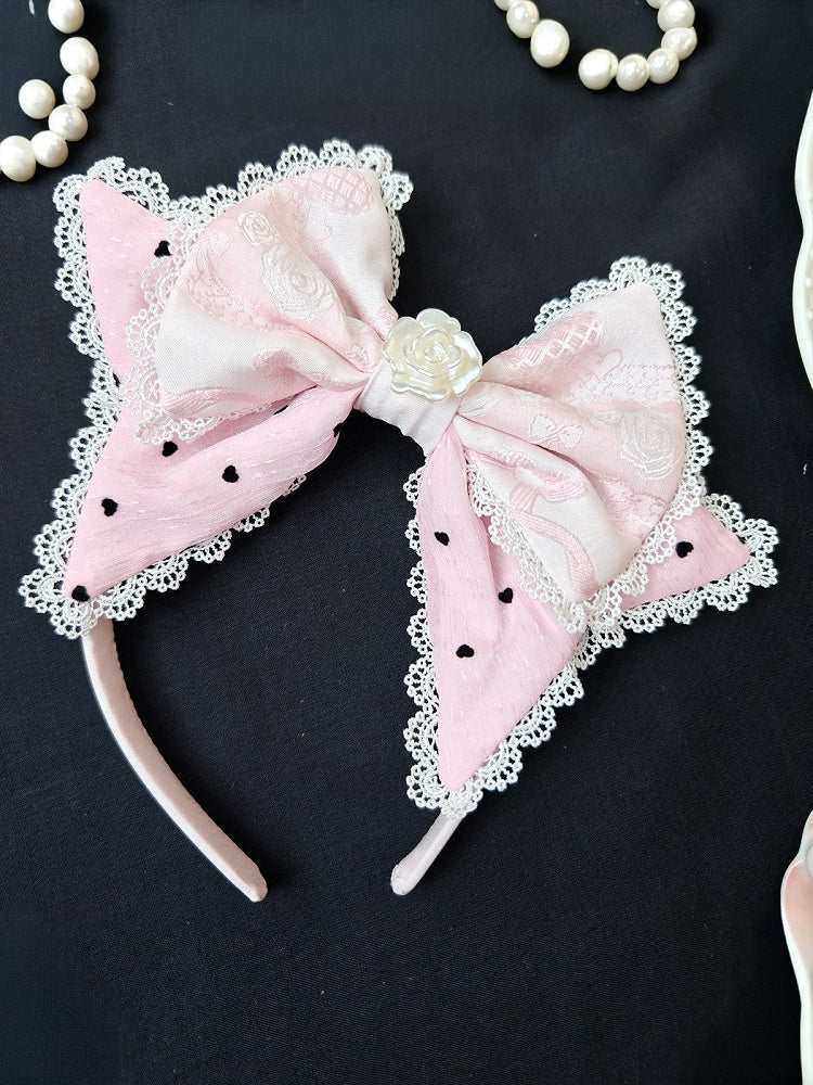 Blue White / KC Purple Lolita Pink Bow