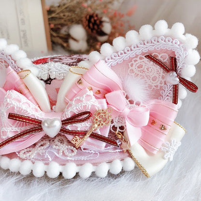 Mini Wonderland Cat Vibes Ears Hat Alice in Pink