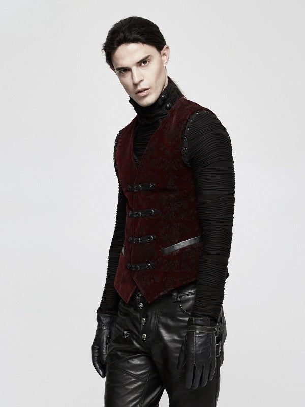 Men's Gothic Vest Red