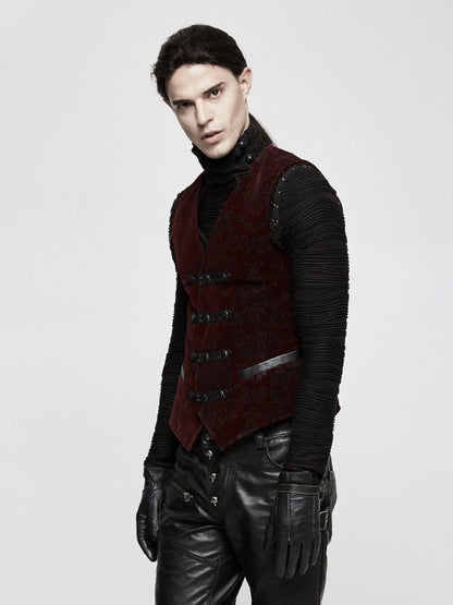 Men's Gothic Vest Red