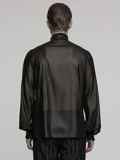 Black Goth Shirt Men's