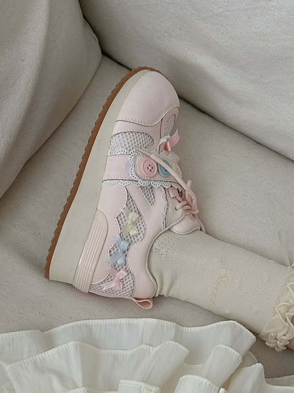 Accents - Sneakers Sweet Lolita Bow Pink