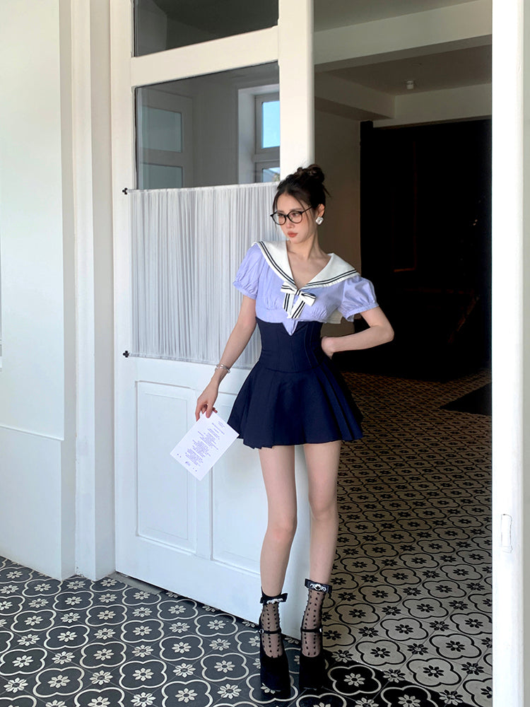 Strassverzierte Socken mit Schleife Weiß/Grau/Schwarz