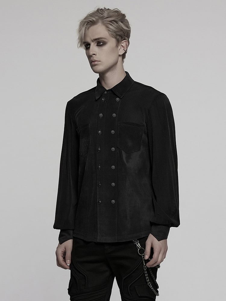 Black Men's Gothic Shirt