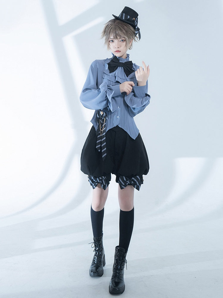 Ouji Lolita Belt Shorts Black Prince Corset Style Waist