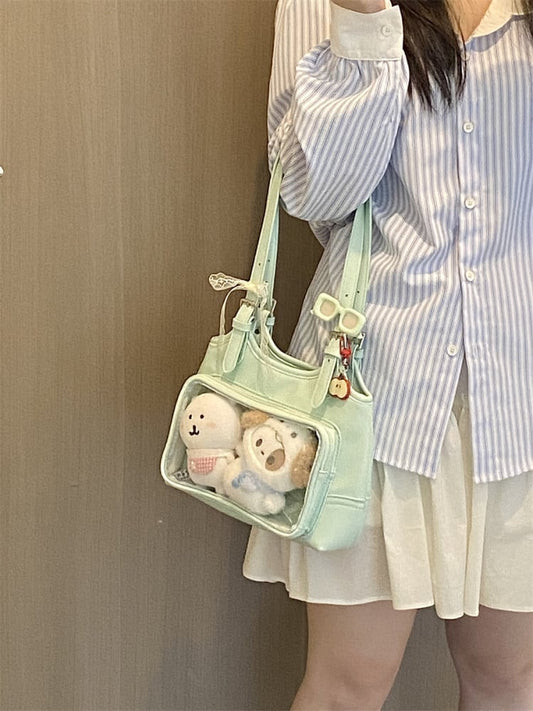 Window with Display Ita Light Bag Green Shoulder