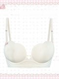 Seamless Padded - Apricot 6cm Bra Wear Non-Slip Everyday Push-Up