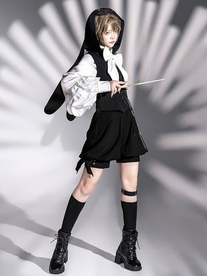 Lolita Ouji Knickerbockers Shorts Black Fashion