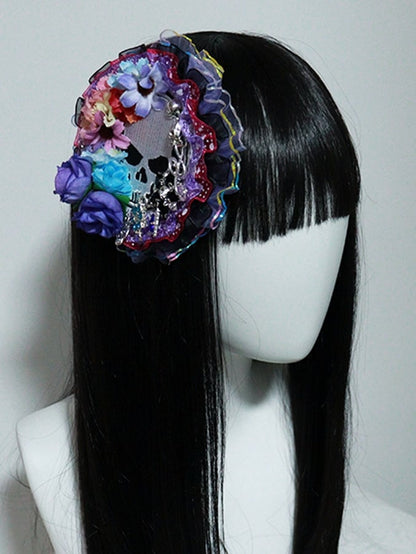 with Lolita Design Floral Hairclip Gothic Colorful