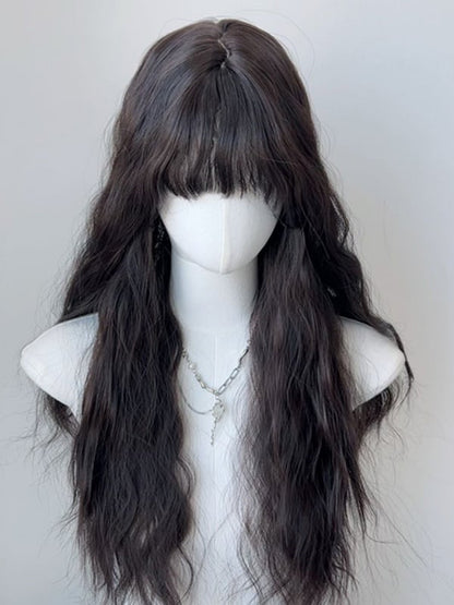Bangs 60CM with Wig Curl 3 Color Options Wool