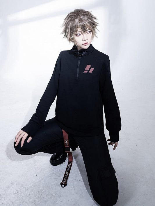 カラーテックウェア ブラックプルオーバー 王子バックル ジップ＆トップ
