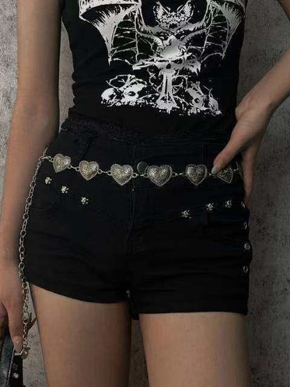 Vintage Heart Waist Chain in Two Hues - WhaleHall