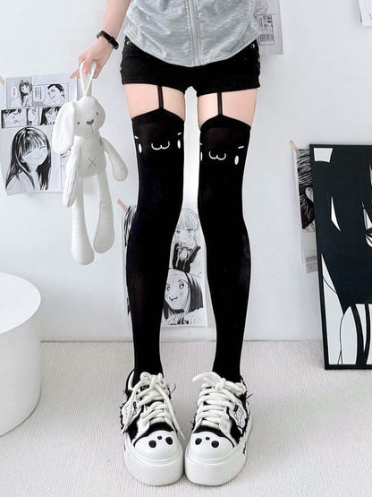 Print Suspender - Expression Colors 2 Tights Anime