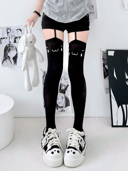 Print Suspender - Expression Colors 2 Tights Anime