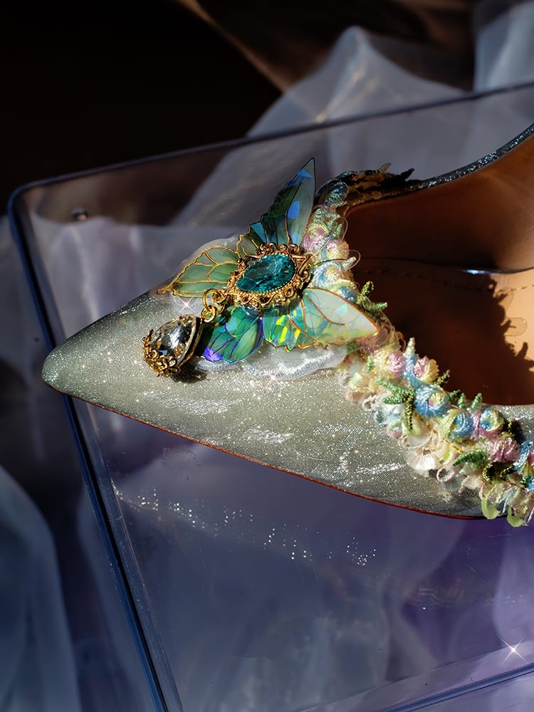 Silber 7,5 CM/10,5 CM Details Spitze Verzierte Heels Hohe Schmetterling