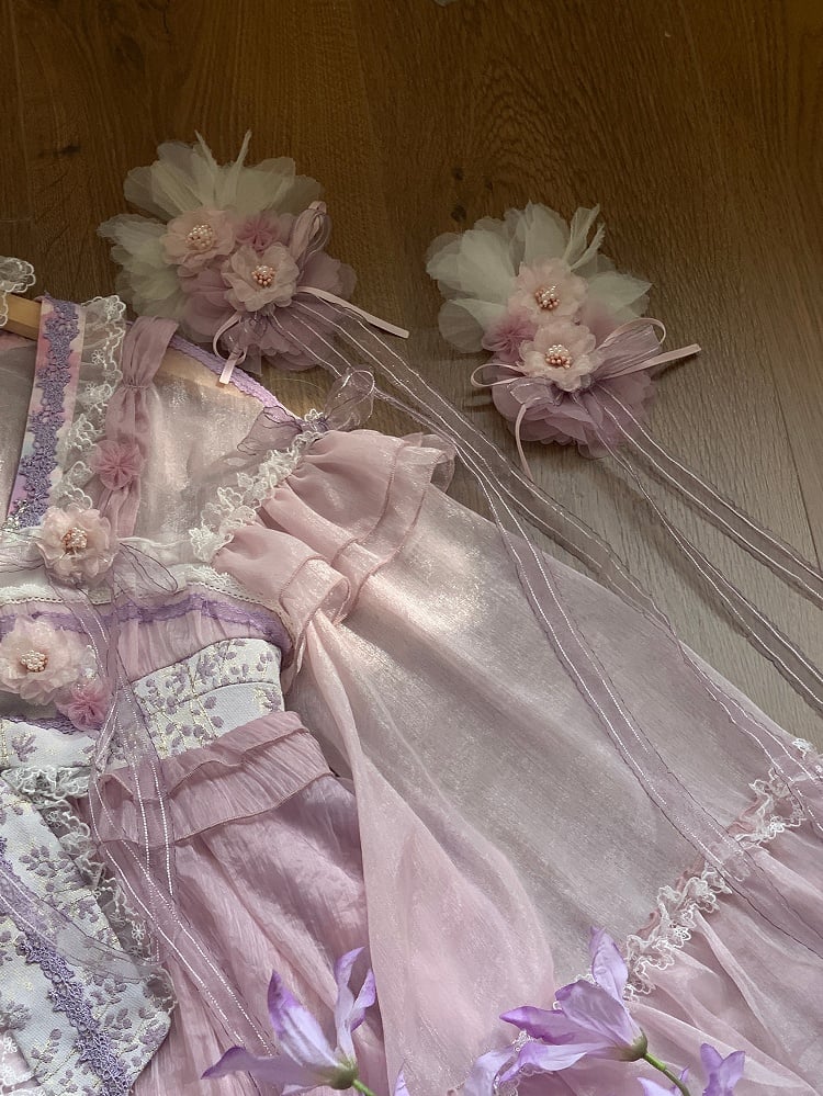 Haarspange Floral Pink-Lila