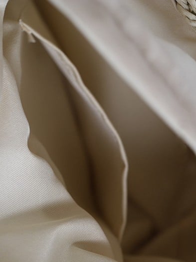 of Khaki/Beige Lily the Lace Lolita Bag Valley Straw