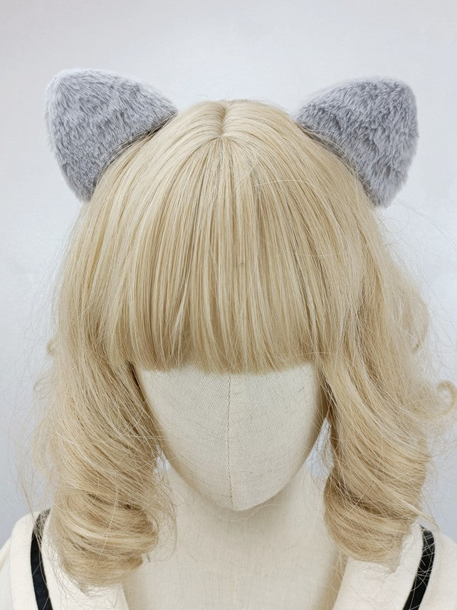 Color Hairclip Cat Ear Options Plush 4