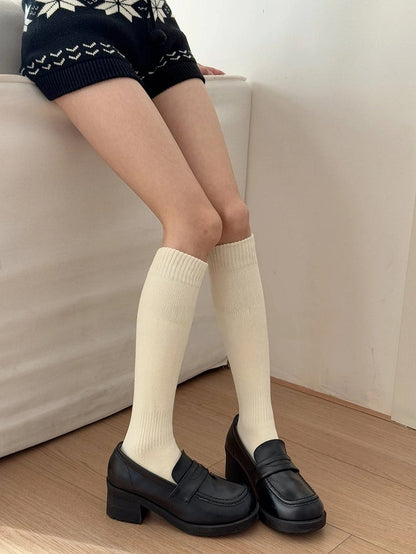 Knit Stockings Ribbed