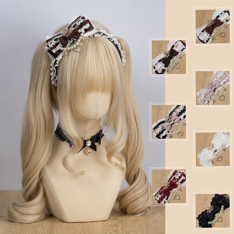 Bow KC Lace Chain Detail Bead with 8 Kei Colors 3D Jirai