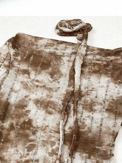 Millard with Dye - Scarf Long Tie Coffee Set Fashion Design Top Sleeves