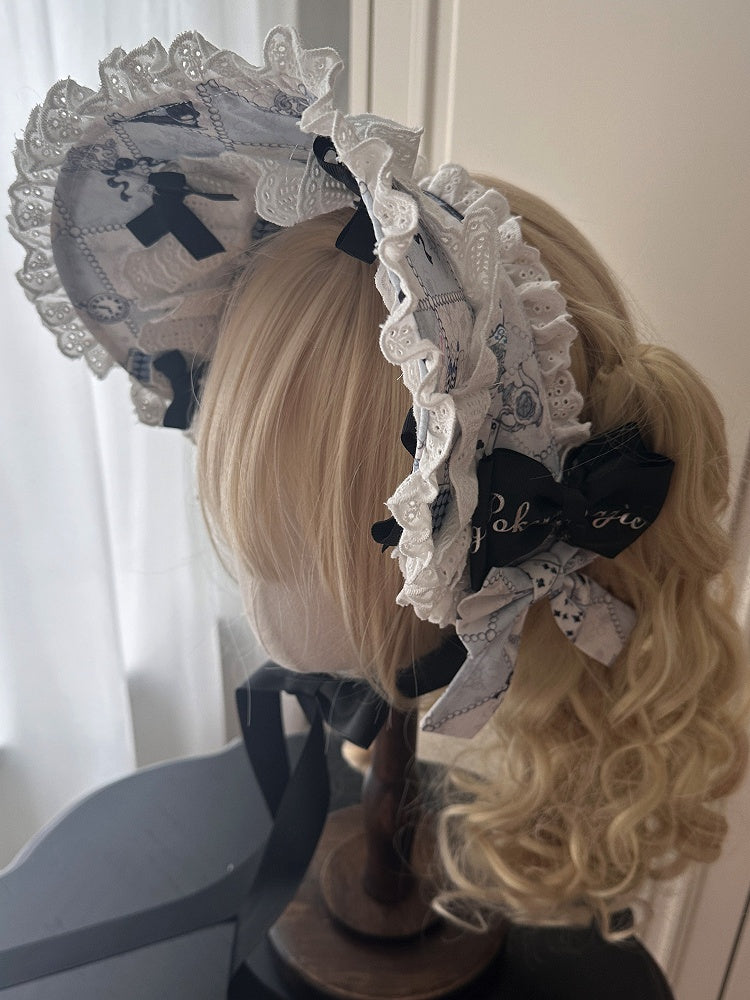 Bonnet Blue Decorated Bowknots