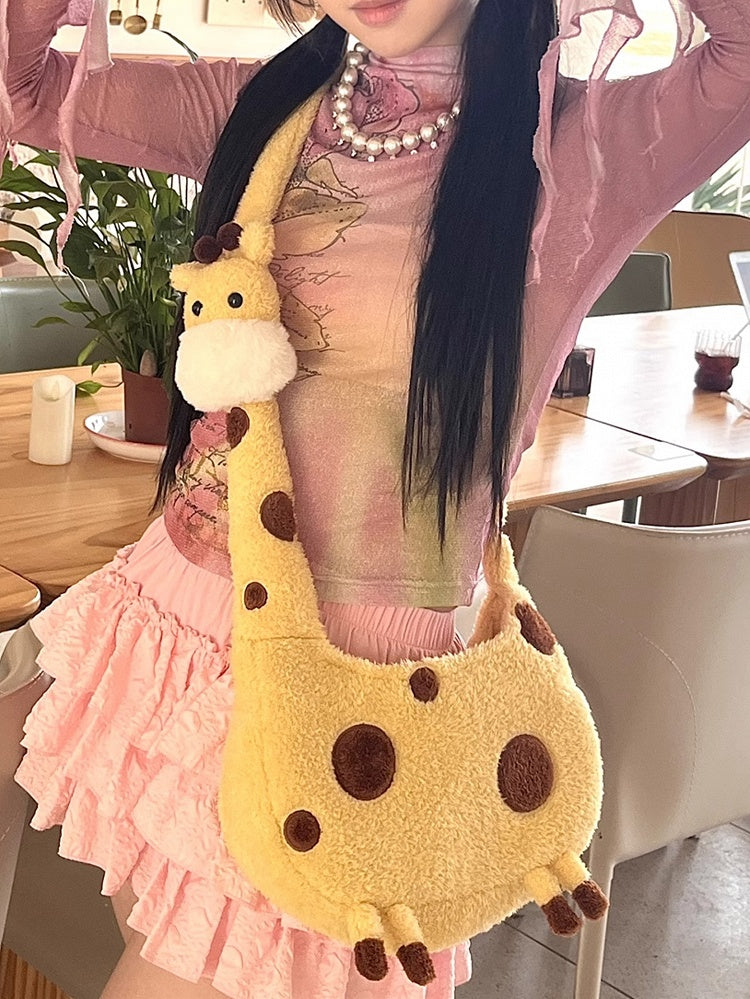 Tasche Giraffe Crossbody Gelb