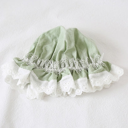 Hat White Colors Cute Baby Lace-Trimmed 12 Lolita With