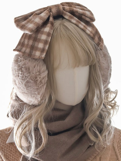 Bowknot Detachable Options Plaid Color 4 Scarf with Lolita