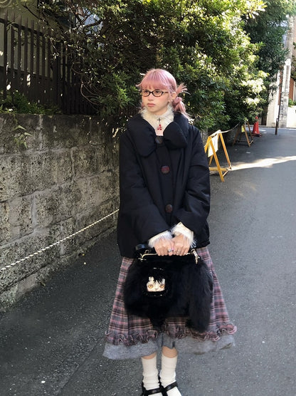 Plush Choker Drip Beige Blood Cross