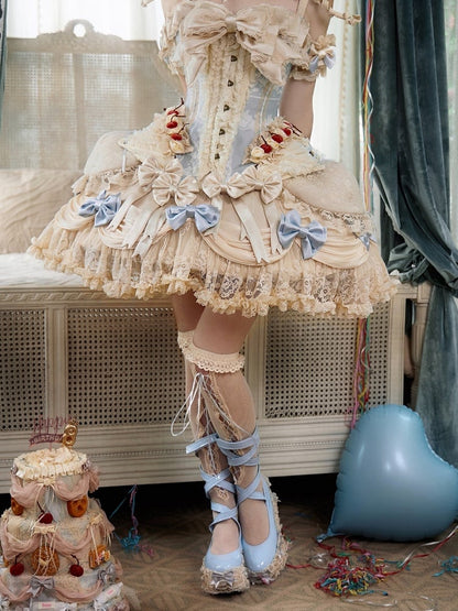 Boned Short Petticoat in Apricot - Blood Supply
