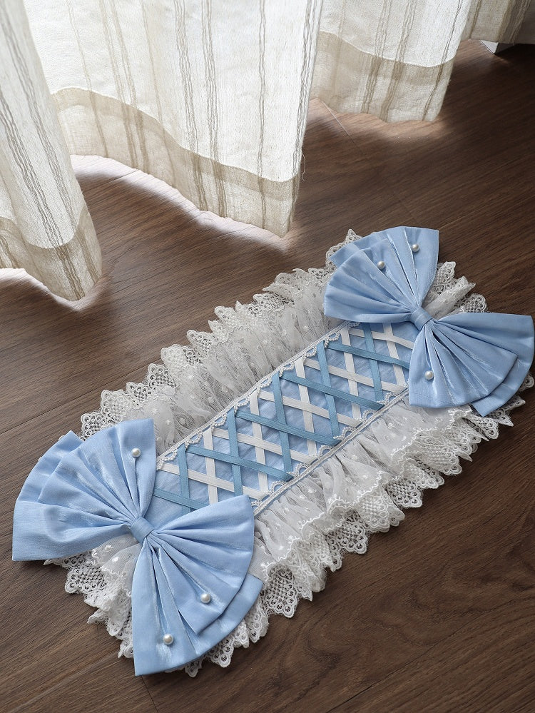 Lolita Blue Bowknot Green Hairband /