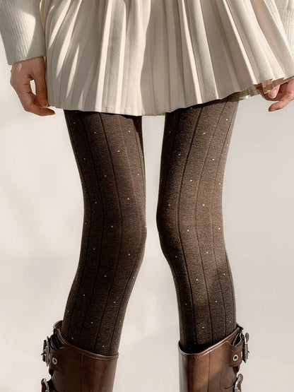 Tights Ribbed Colors) Sparkle Knit (5