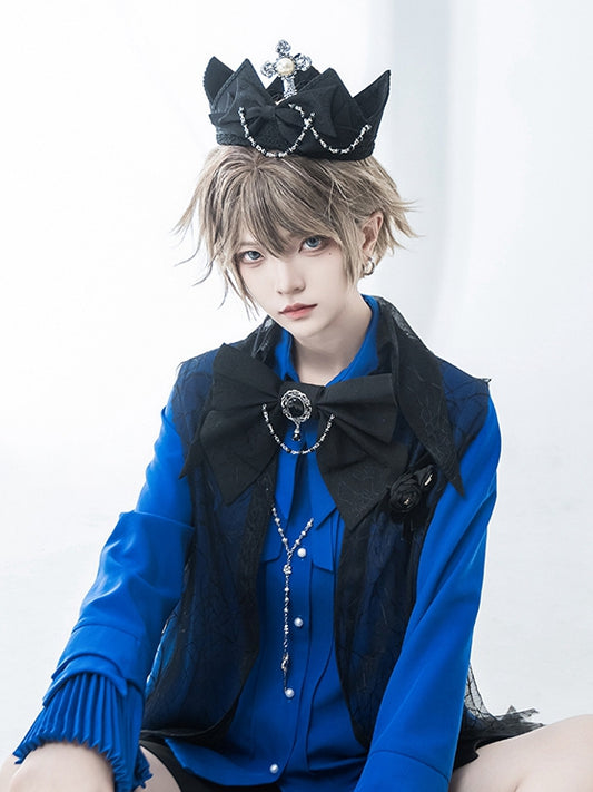 and Prince Crown Black Cross Chain