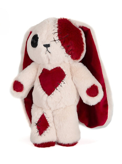 Canvas One-Eyed A with Plush Kawaii Bag White Bunny Guro Red