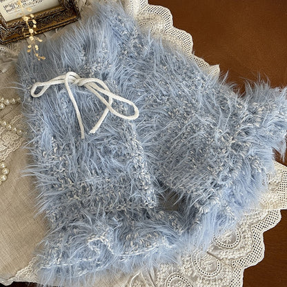 Leg Warmers Colors 5 Design Strap Plush Warm