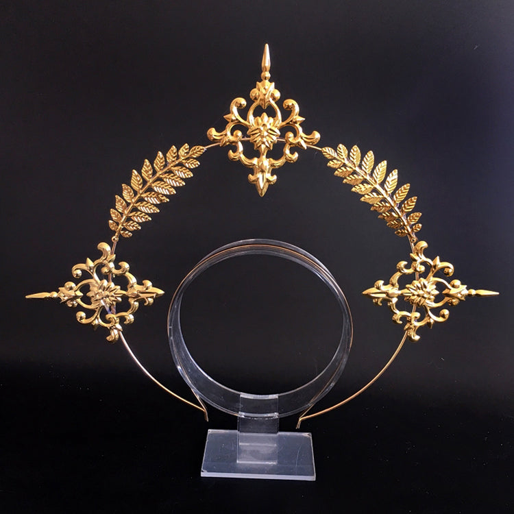 Lolita Wheat-Embellished Cross Golden/Silver KC with Accents