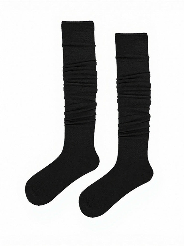 6-Color Minimalist Solid Overknee Socks - ModaSwings
