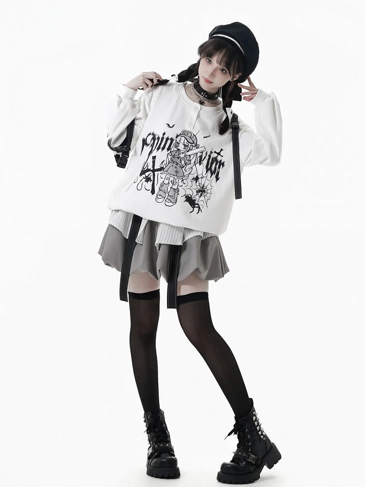 Playful Mini with Accents Gray/Black Dynamic Skirt Red Strap Bubble