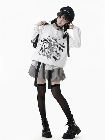 Playful Mini with Accents Gray/Black Dynamic Skirt Red Strap Bubble