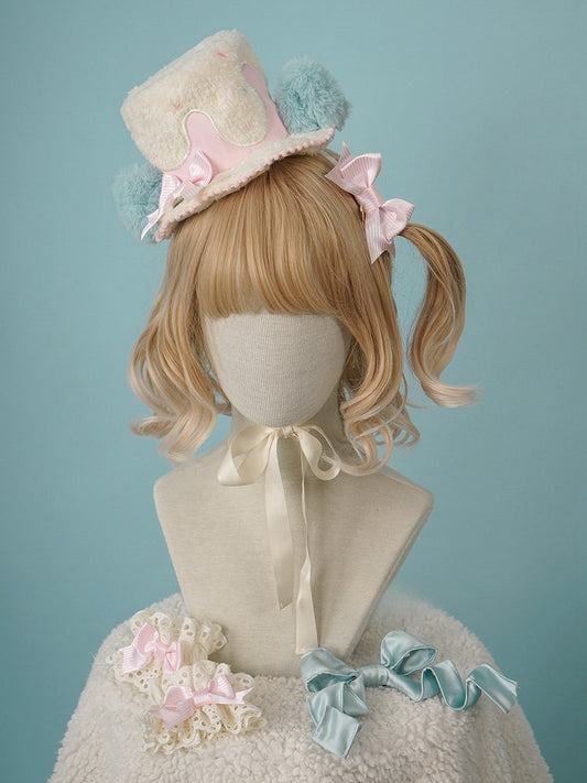 Plüschohren Mini Sweet Lolita mit Hut Creme Top